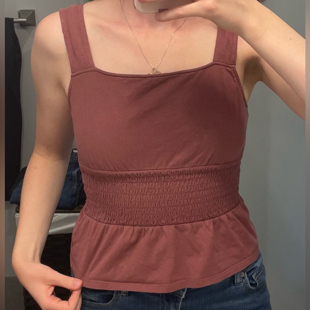 Express peplum tank top